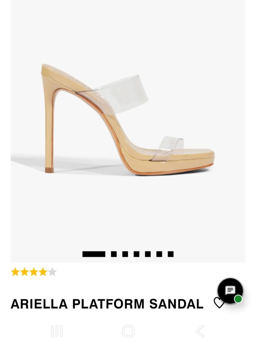 Clear Platform Sandal